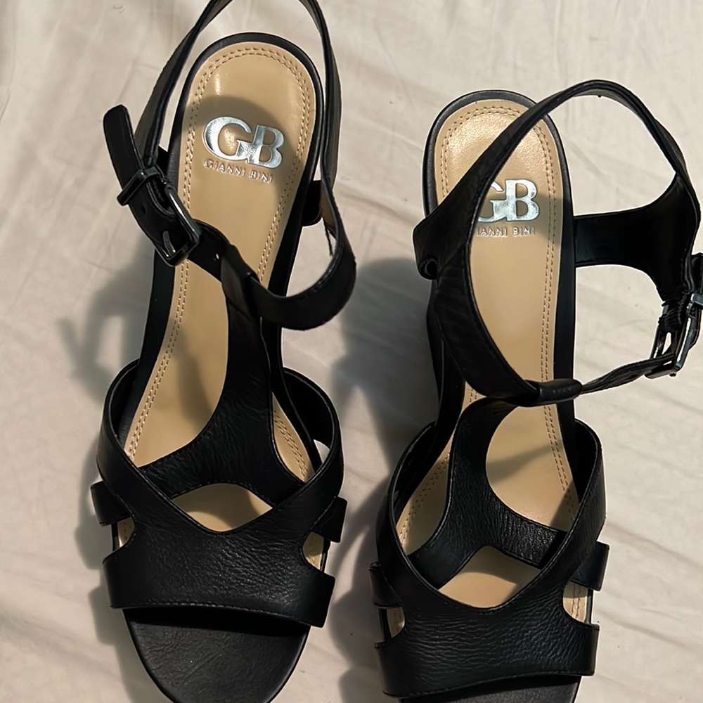 Black leather Giani Bini sz 9M